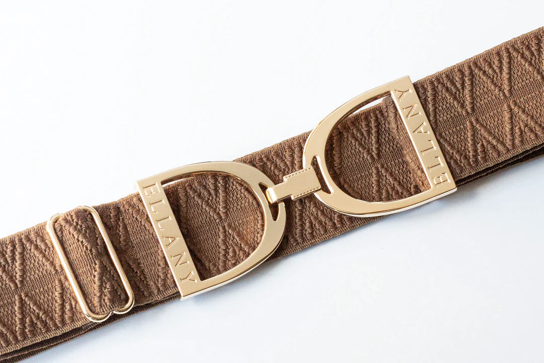 Ellany Caramel Dante Stirrup Belt - 1.5