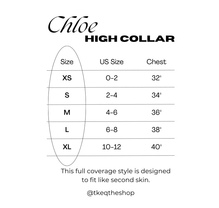 Chloe High Collar Top - Espresso