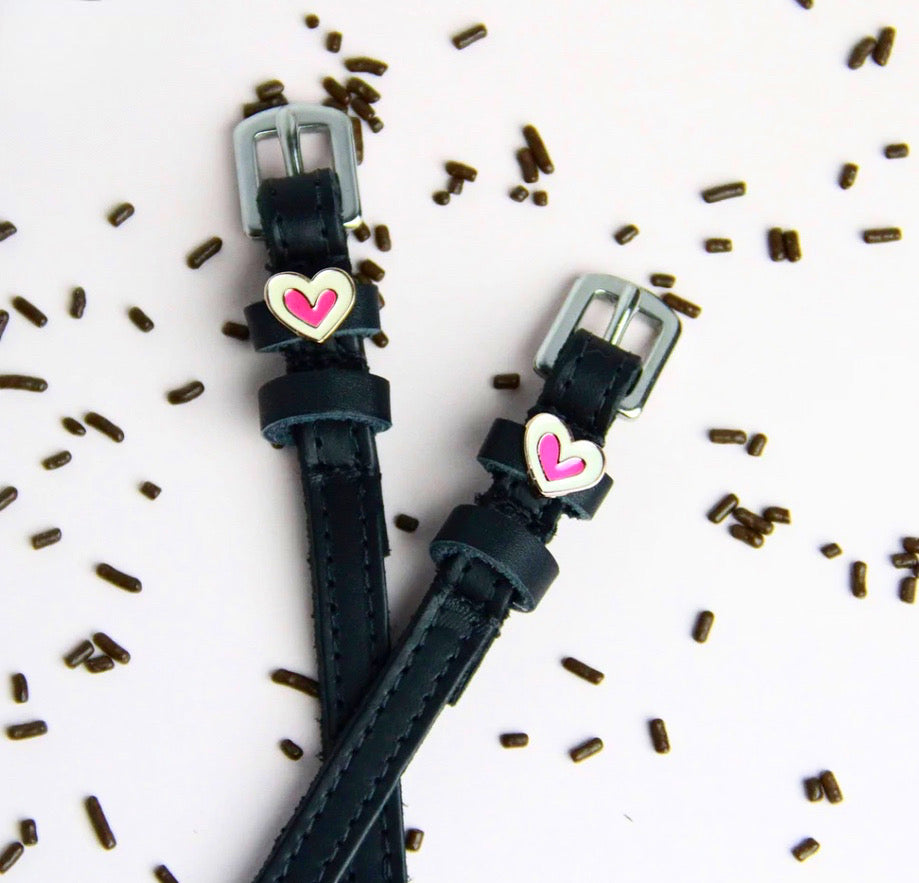 Pink Heart Spur Straps